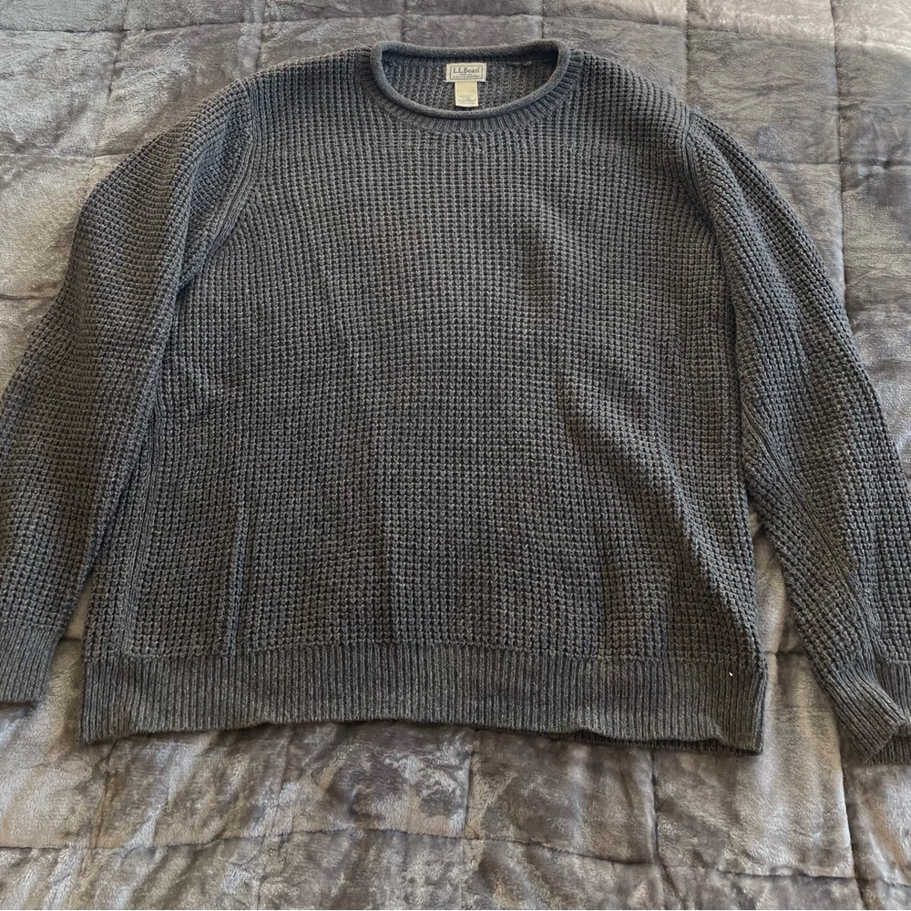 LL Bean Men's Gray-Brown Sweater